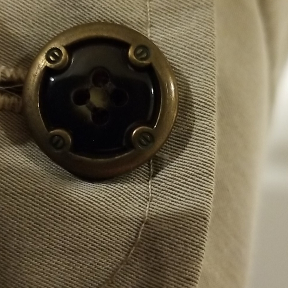 TURBULENCE sz L Vintage top coat mens overcoat zip up trench jacket Simon Sebag - Picture 8 of 14